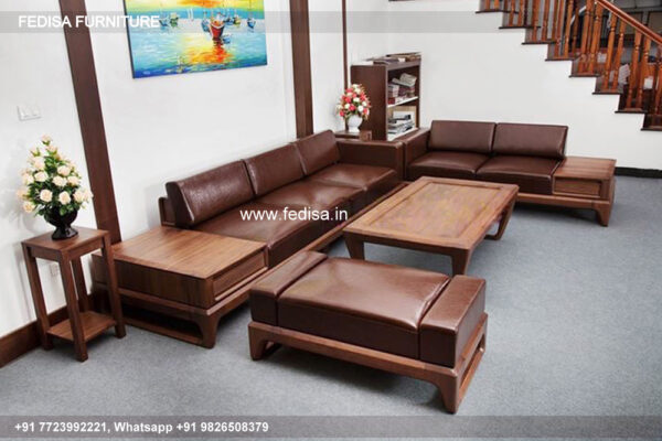 Wooden Sofa Set Wooden Pink L Shaped Sofa No-6265 24 Seater Wooden Sofa