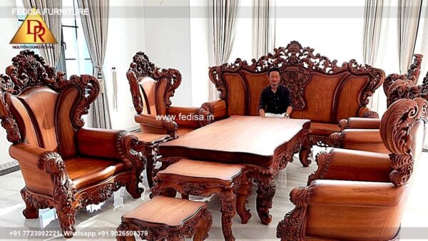 Wooden Sofa Set Wooden Original Leather Sofa Set No-6397 Wooden Sofa Price