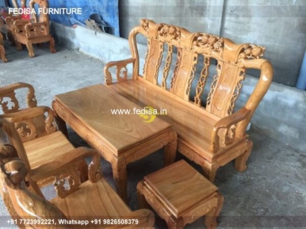 Wooden Sofa Set Wooden Seti Sofa No-6545 Modern Wooden Sofa Set