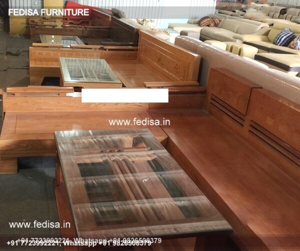 Wooden Sofa Set Wooden Wakefit Sofa Set No-6561 Wooden Setty Set