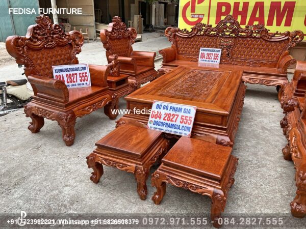 Wooden Sofa Set Wooden 7th Hand Sofa Set No-6626 Wooden Setty Set