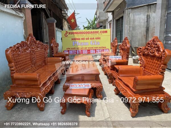 Wooden Sofa Set Wooden Sectional Sofa Set No-6635 Luxury Wooden Sofa Set