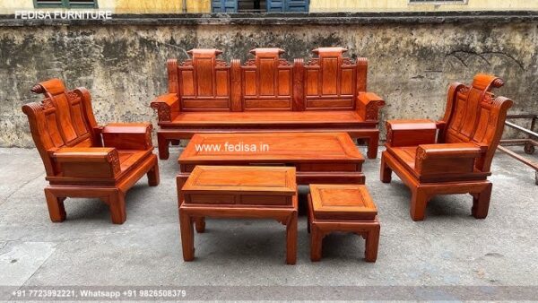 Wooden Sofa Set Wooden Pink Sofa Set No-6676 Best Wooden Sofa