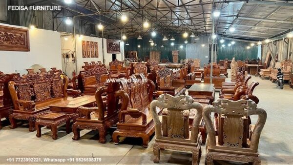 Wooden Sofa Set Wooden Three Piece Sofa Set No-6697 Second Hand Wooden Sofa