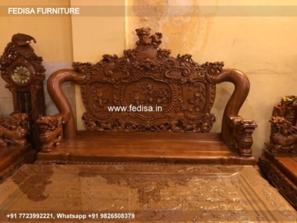 Wooden Sofa Set Wooden Leather Recliner Sofa Sets Sale No-6735 Second Hand Wooden Sofa Set