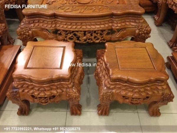 Wooden Sofa Set Wooden L Shaped Sofas For Sale No-6791 13 Seater Wooden Sofa Below 10000