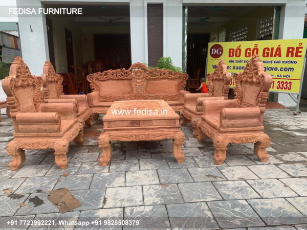 Wooden Sofa Set Wooden Fiber Sofa Set No-6818 Maharaja Wooden Sofa Set