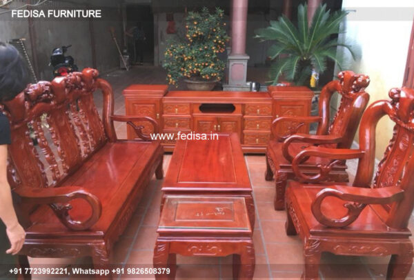 Wooden Sofa Set Wooden Two Piece Couch Set No-6839 14 Seater Wooden Sofa