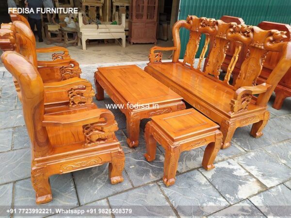 Wooden Sofa Set Wooden Pure Leather Sofa Set No-6844 Wooden Sofa Cushion Price