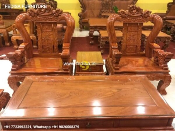 Wooden Sofa Set Wooden 7th Hand Sofa Set For Sale No-6846 Damro Wooden Sofa Set
