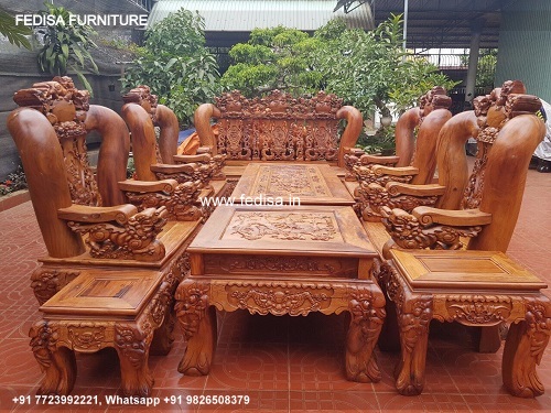 Wooden Sofa Set Wooden Lakdi Ka Sofa Set No-6916 L Shape Sofa Set Wooden