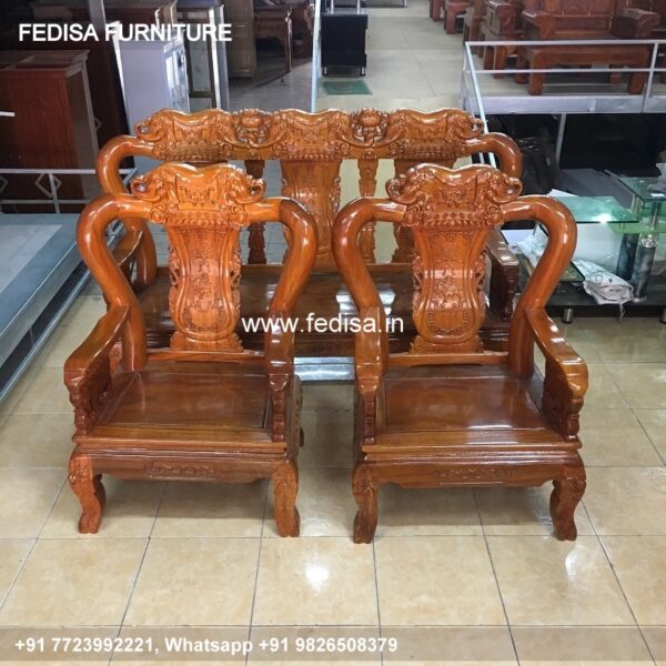 Wooden Sofa Set Wooden L Shape Small Sofa No-7041 Damro Wooden Sofa Set