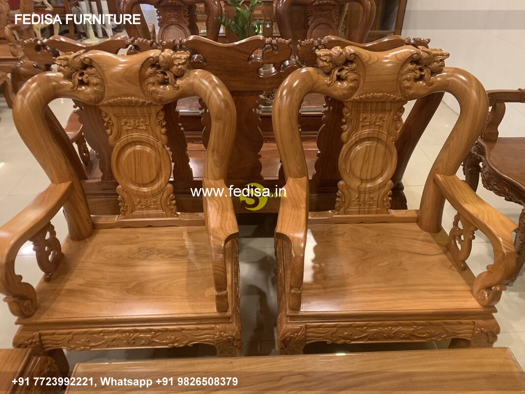 Wooden Sofa Set Wooden Blue Living Room Furniture Sets No-7123 Wooden Street Sofa Set