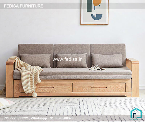 Wooden Sofa Set Wooden Red Leather Furniture Set No-7227 Wooden Sofa Set Price