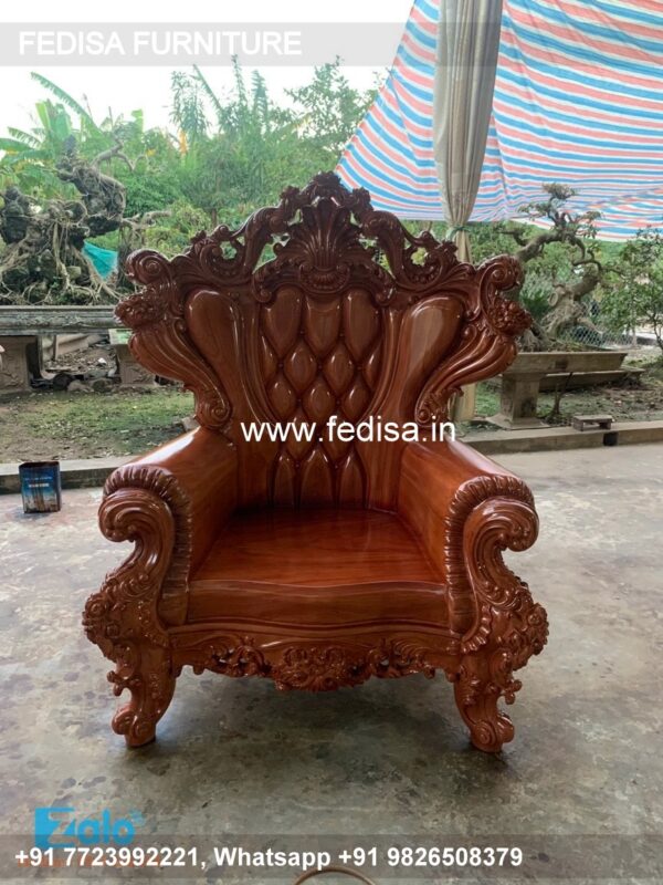 Wooden Sofa Set Wooden Maharaja Furniture Set No-7278 Designer Wooden Sofa Set