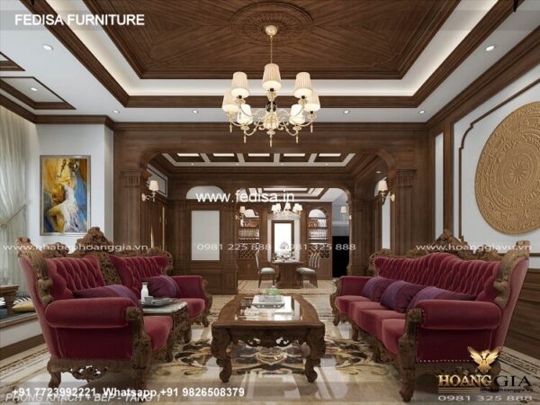 Wooden Sofa Set Wooden Sofa Packages No-7285 Luxury Wooden Sofa Set