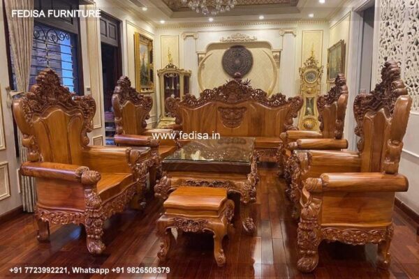 Wooden Sofa Set Wooden 7 And 3 Seater Leather Sofa Sets No-7303 Wooden Sofa Online