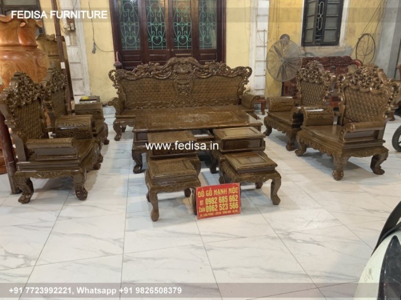 Wooden Sofa Set Wooden Washable Sofa Sectional No-7390 Modern Wooden Sofa Set