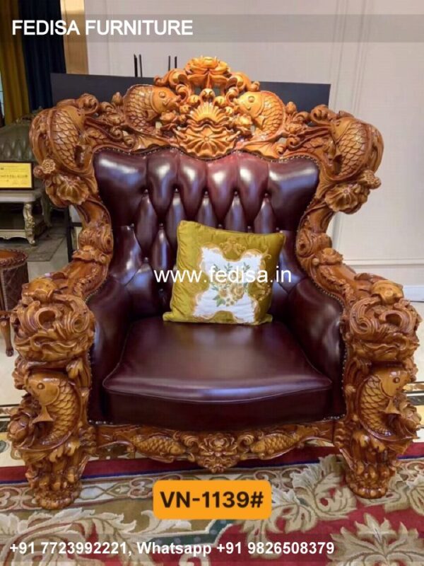 Wooden Sofa Set Wooden Shahi Sofa Set No-7408 Designer Wooden Sofa Set