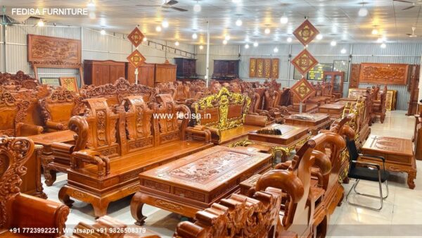 Wooden Sofa Set Wooden Leather L Shape Sofa Set No-7466 Cushion For Wooden Sofa Set