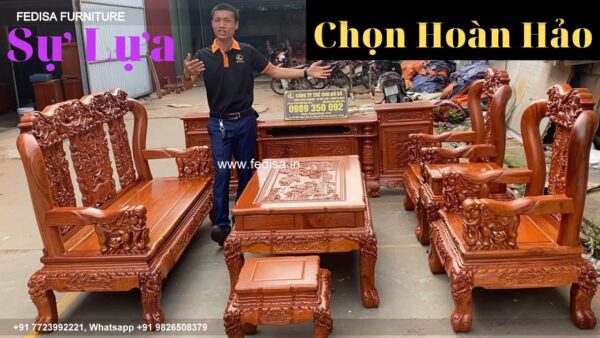 Wooden Sofa Set Wooden Burgundy Leather Living Room Set No-7536 Wooden Setty Set