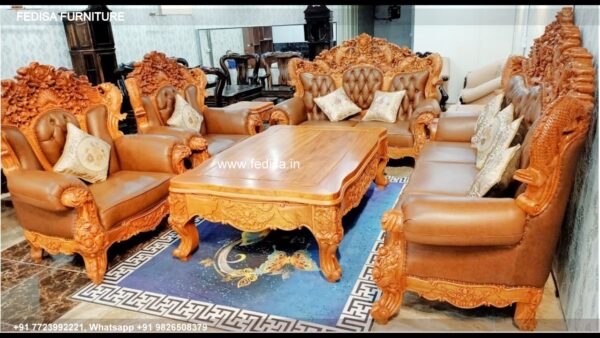 Wooden Sofa Set Wooden Cane Furniture Sofa Set No-7546 Old Wooden Sofa Set Olx