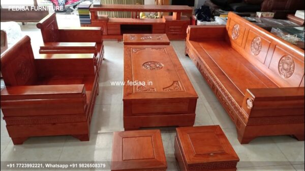Wooden Sofa Set Wooden Round Shape Sofa Set No-7561 Damro Wooden Sofa Set