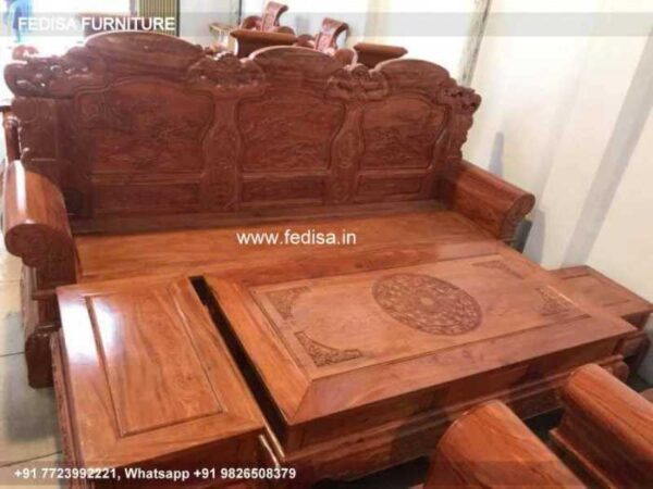 Wooden Sofa Set Wooden 9 Piece Sofa No-7645 Second Hand Wooden Sofa Set