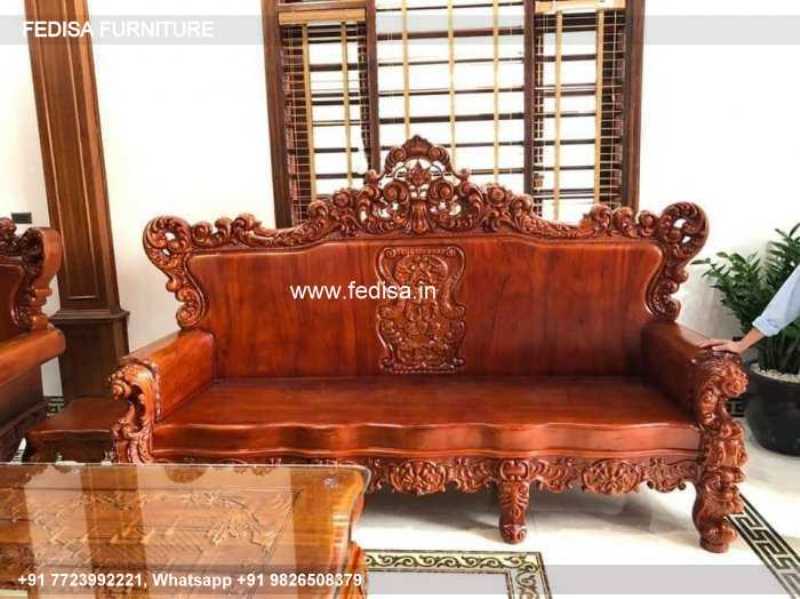 Wooden Sofa Set Wooden Made L Shape Sofa No-7668 Designer Wooden Sofa Set