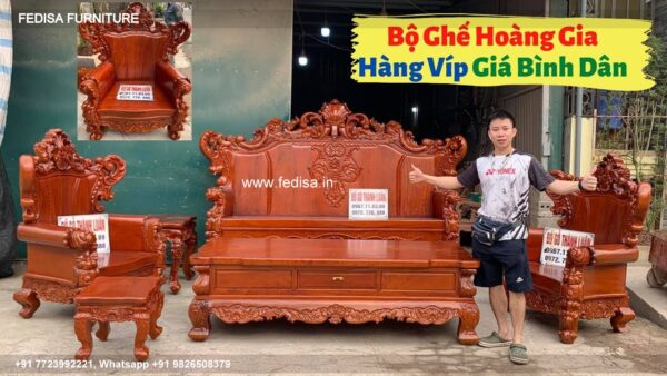 Wooden Sofa Set Wooden Velvet Sofa Set No-7803 10 Seater Wooden Sofa