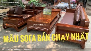 Wooden Sofa Set Wooden Velvet Living Room Set No-7936 L Shape Wooden Sofa