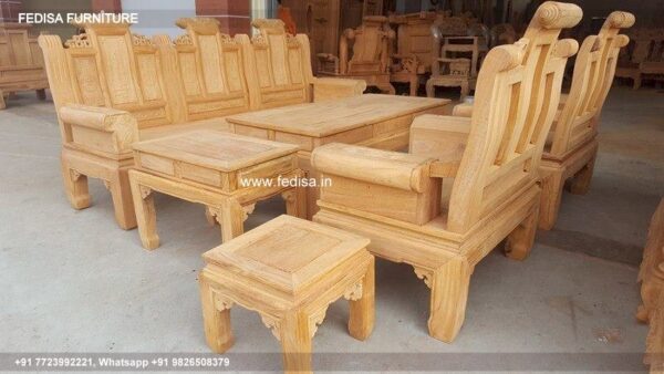 Wooden Sofa Set Wooden Genuine Leather Living Room Sets No-7959 Second Hand Wooden Sofa Set