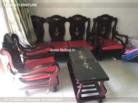 Wooden Sofa Set Wooden Royal Blue Living Room Set No-7995 Wooden Sofa Set