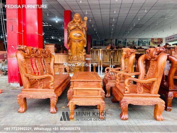 Wooden Sofa Set Wooden Leather Sofa L Shape No-8059 Wooden Sofa Set Online Flipkart