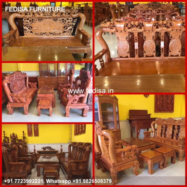 Wooden Sofa Set Wooden Premium Sofa Set No-8091 Sofa Set Price Wooden