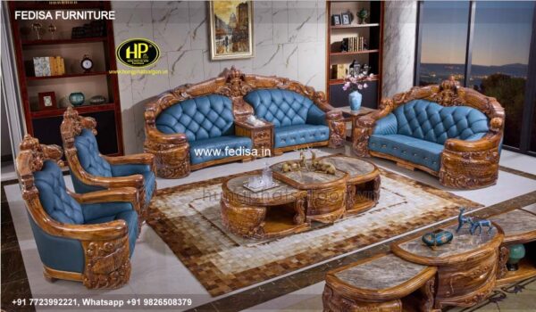 Wooden Sofa Set Wooden Pure Leather Sofa Set Price No-8106 Wooden Sofa Frame Manufacturers