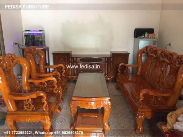 Wooden Sofa Set Wooden 9 Sofa Set No-8113 Black Wooden Sofa Set