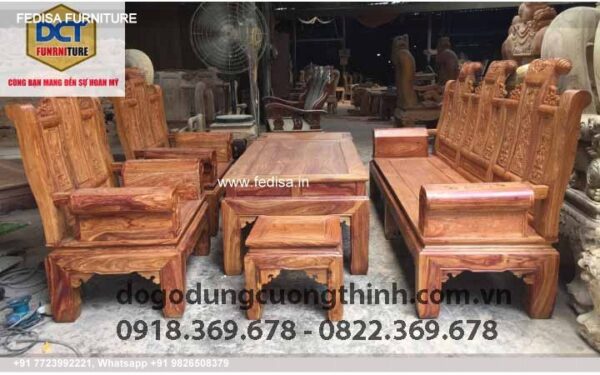 Wooden Sofa Set Wooden Red Couch Set No-8123 Wooden Sofa Cushion Set Price