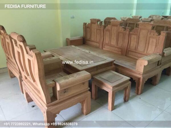 Wooden Sofa Set Wooden U Shape Lounge No-8124 Wooden Sofa Set Online Flipkart