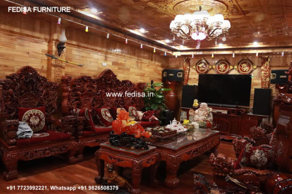 Wooden Sofa Set Wooden Dark Brown Sofa Set No-8202 Wooden Sofa Online