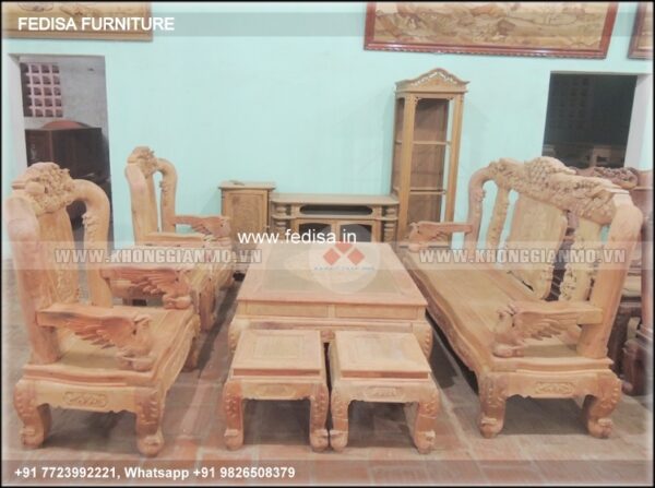 Wooden Sofa Set Wooden Low Budget Sofa Set No-8232 Royal Wooden Sofa Set