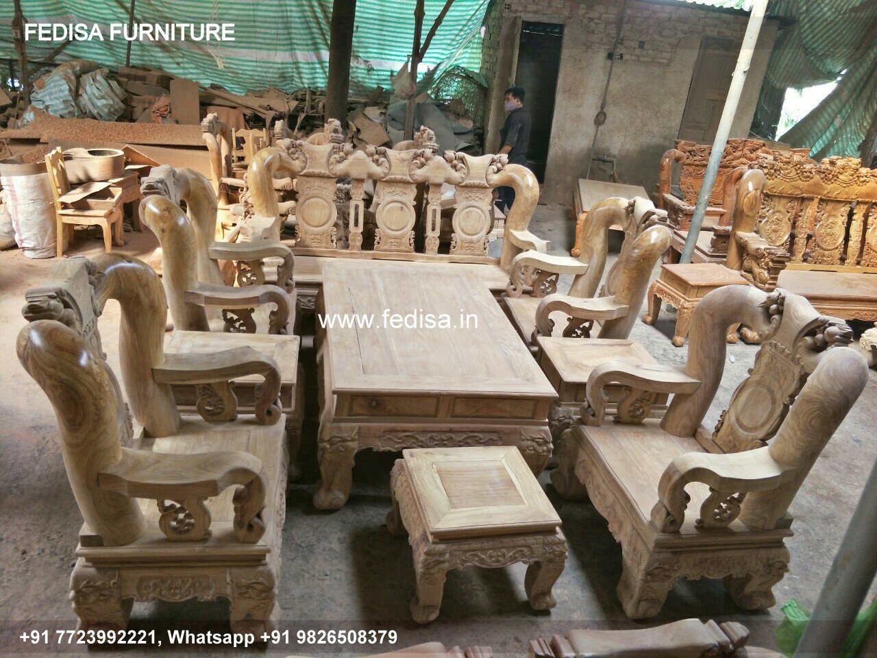 Wooden Sofa Set Wooden Carved Sofa Set No-8271 Wooden Corner Sofa Set