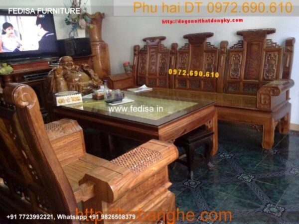 Wooden Sofa Set Wooden L Shape Sofa Under 20006 No-8401 Wooden Corner Sofa Set