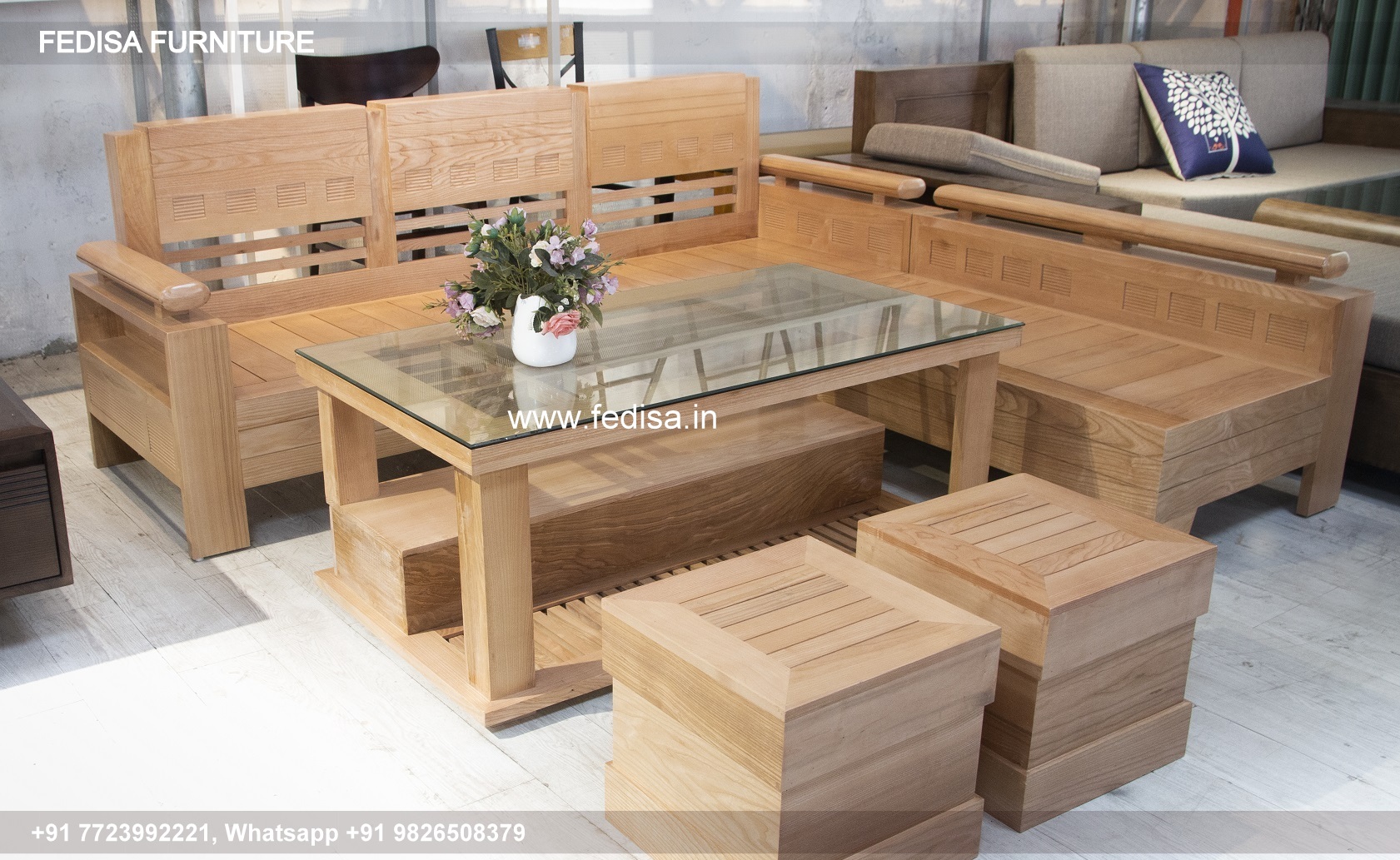 Wooden Sofa Set Wooden 13 Seater Sofa L Shape No-8413 Wooden Sofa Set Amazon