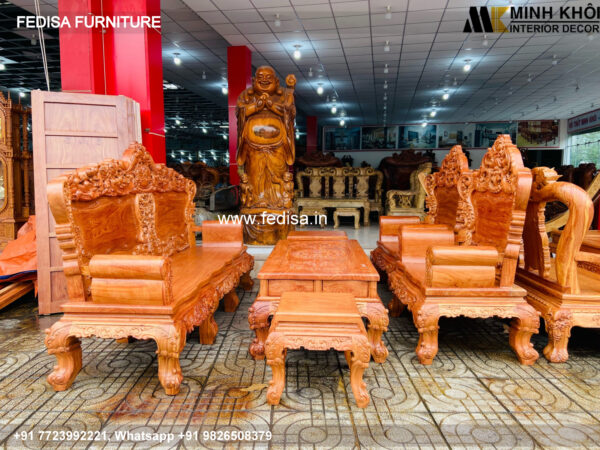 Wooden Sofa Set Wooden Lobby Sofa Set No-8456 L Shape Wooden Sofa