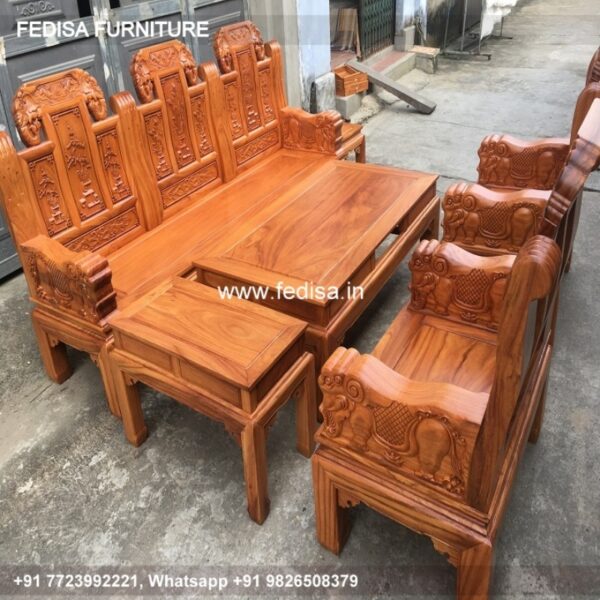 Wooden Sofa Set Wooden 8 Piece Recliner Set No-8457 Wooden Settee
