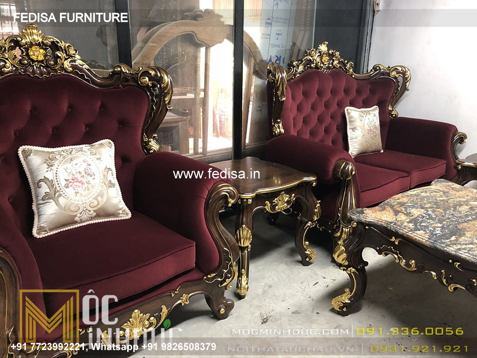 Wooden Sofa Set Wooden Chesterfield Leather Sofa Set No-8502 Designer Wooden Sofa Set