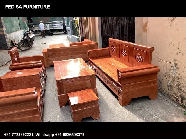 Wooden Sofa Set Wooden Pascal 4 Seater Sofa Set No-8550 Best Wooden Sofa