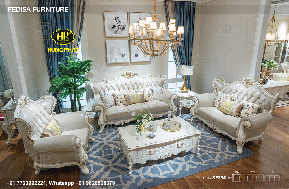 Wooden Sofa Set Wooden Sitting Room Furniture Set No-8582 Wooden Corner Sofa