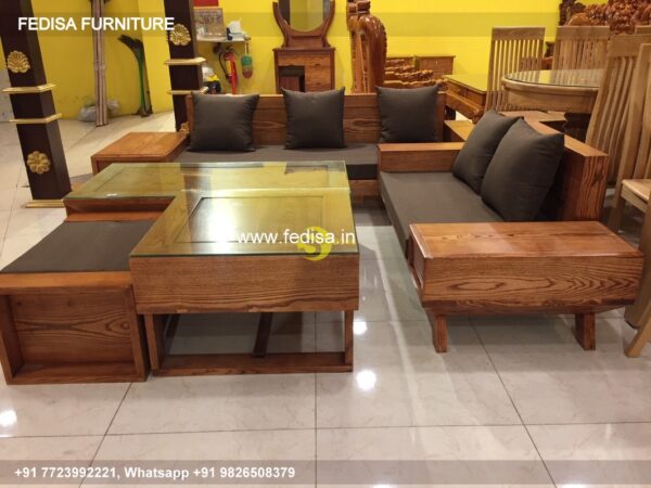Wooden Sofa Set Wooden L Lounge Sofa No-8606 Wooden Carved Sofa Set